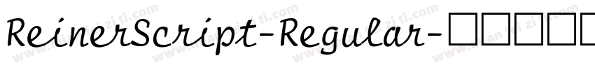 ReinerScript-Regular字体转换