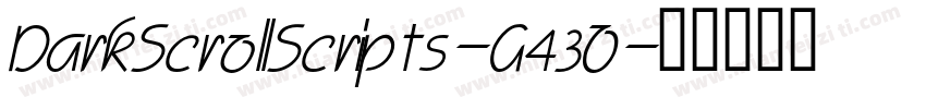 DarkScrollScripts-G43O字体转换