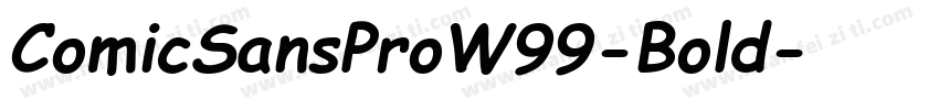 ComicSansProW99-Bold字体转换