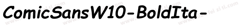 ComicSansW10-BoldIta字体转换