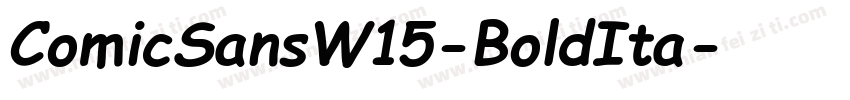 ComicSansW15-BoldIta字体转换