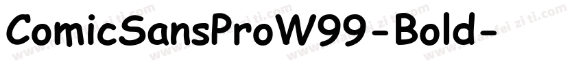 ComicSansProW99-Bold字体转换