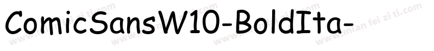ComicSansW10-BoldIta字体转换