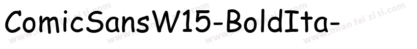 ComicSansW15-BoldIta字体转换