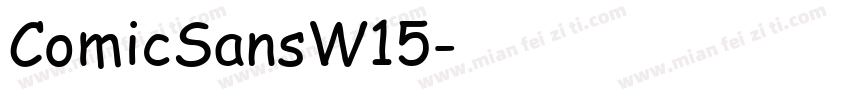 ComicSansW15字体转换