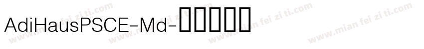 AdiHausPSCE-Md字体转换