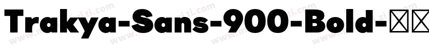 Trakya-Sans-900-Bold字体转换