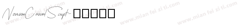 NevisonCasualScript字体转换