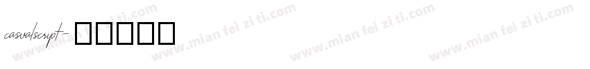 casualscript字体转换
