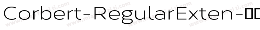 Corbert-RegularExten字体转换
