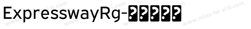 ExpresswayRg字体转换