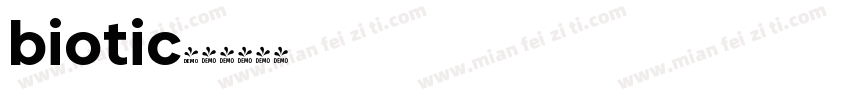 biotic字体转换