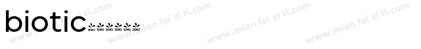 biotic字体转换