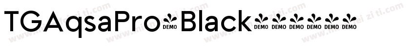 TGAqsaPro-Black字体转换