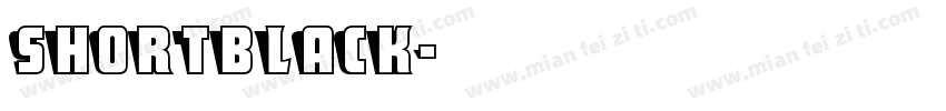 Shortblack字体转换
