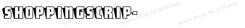 shoppingscrip字体转换