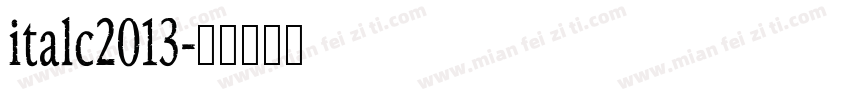 italc2013字体转换