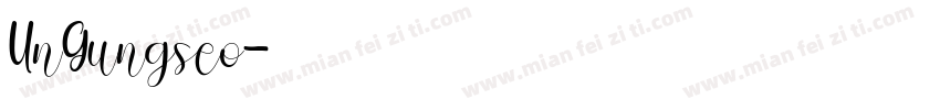 UnGungseo字体转换