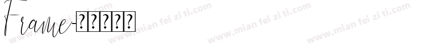 Frame字体转换
