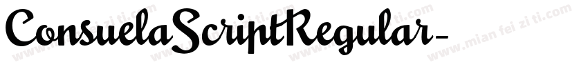 ConsuelaScriptRegular字体转换
