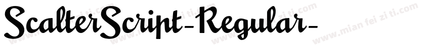 ScalterScript-Regular字体转换