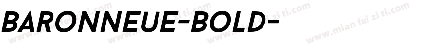 BaronNeue-Bold字体转换