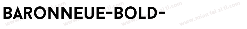BaronNeue-Bold字体转换