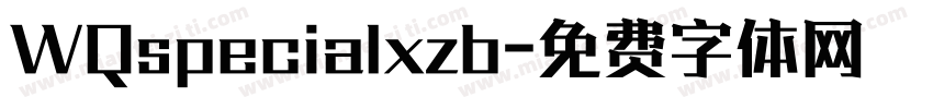 WQspecialxzb字体转换