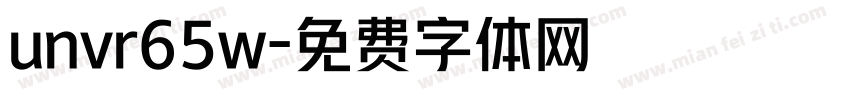 unvr65w字体转换