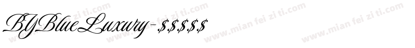 BYBlueLuxury字体转换
