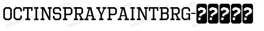 OctinSpraypaintBRg字体转换