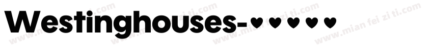 Westinghouses字体转换