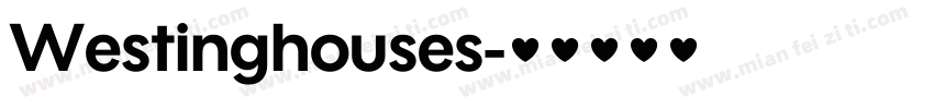 Westinghouses字体转换