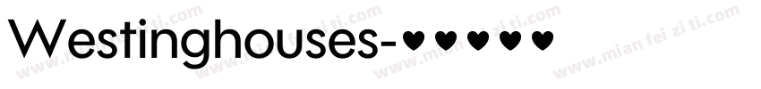 Westinghouses字体转换