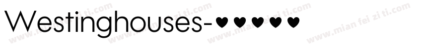 Westinghouses字体转换