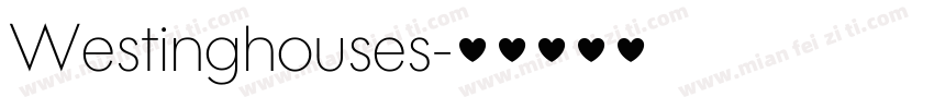 Westinghouses字体转换