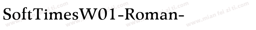 SoftTimesW01-Roman字体转换