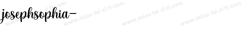 josephsophia字体转换