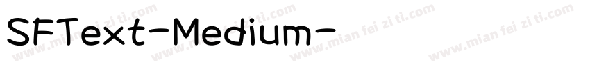 SFText-Medium字体转换