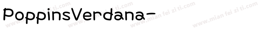 PoppinsVerdana字体转换