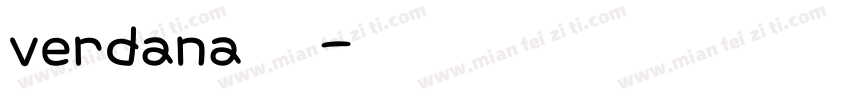 verdana字体字体转换
