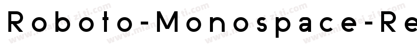 Roboto-Monospace-Reg字体转换