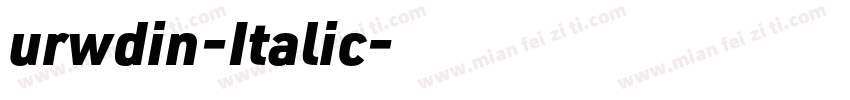 urwdin-Italic字体转换