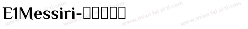E1Messiri字体转换