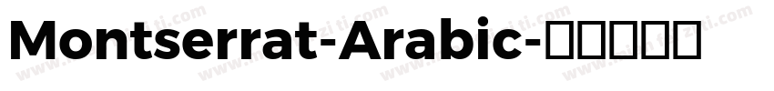 Montserrat-Arabic字体转换