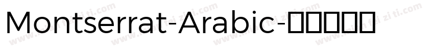 Montserrat-Arabic字体转换