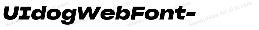 UIdogWebFont字体转换