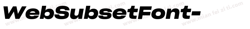 WebSubsetFont字体转换