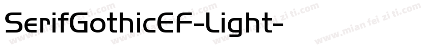 SerifGothicEF-Light字体转换