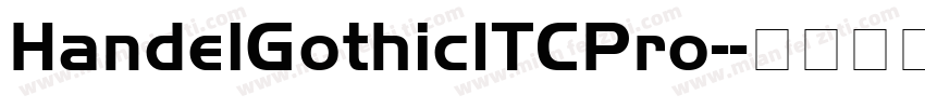 HandelGothicITCPro-字体转换